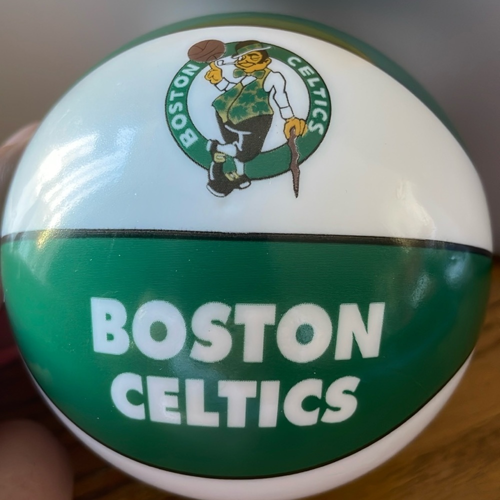 NBA Boston Celtics Licensed 3.5" Mini Bouncy Basketball